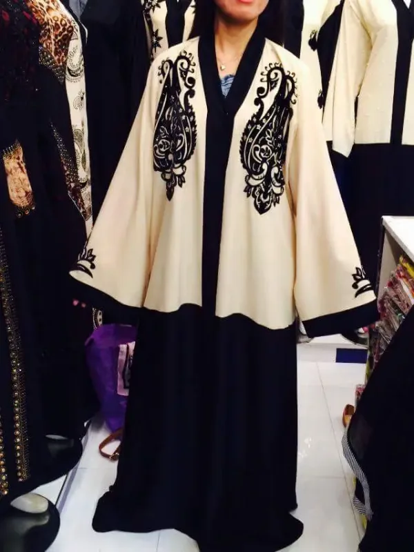 Picture of Radhe Designer Black Georgette Kaftan Dress for Women - F1270