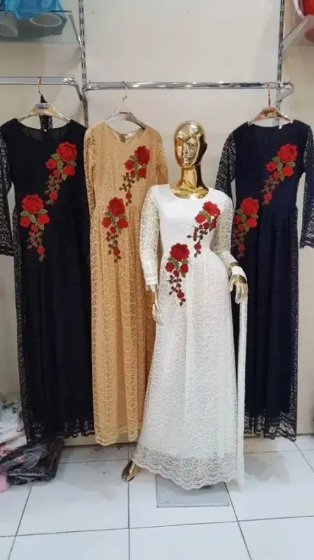Picture of Radhe Designer Multicolor Georgette Kaftan Dress for Women - F1045