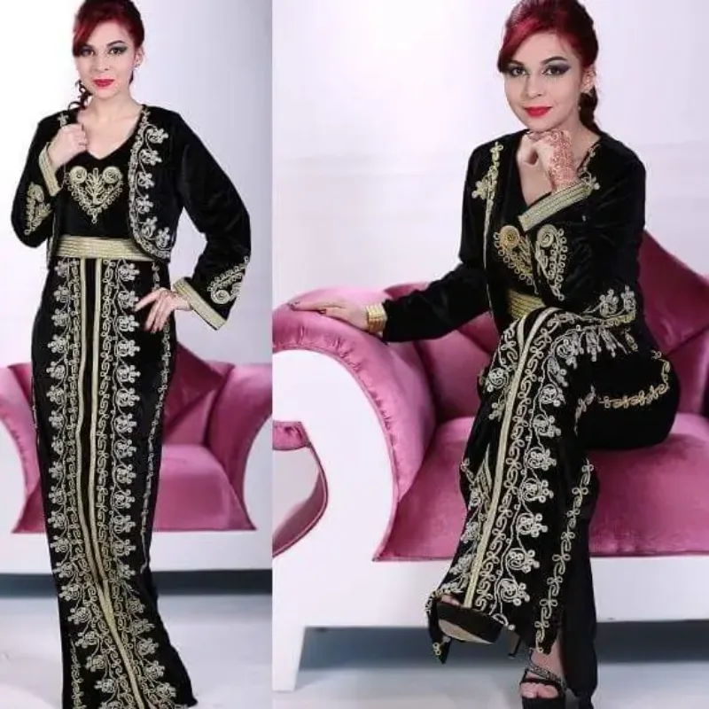 Picture of Radhe Designer Black Georgette Kaftan Dress for Women - F996
