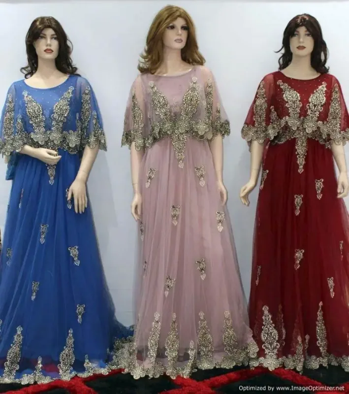 Picture of Radhe Designer Multicolor Georgette Kaftan Dress for Women - F747