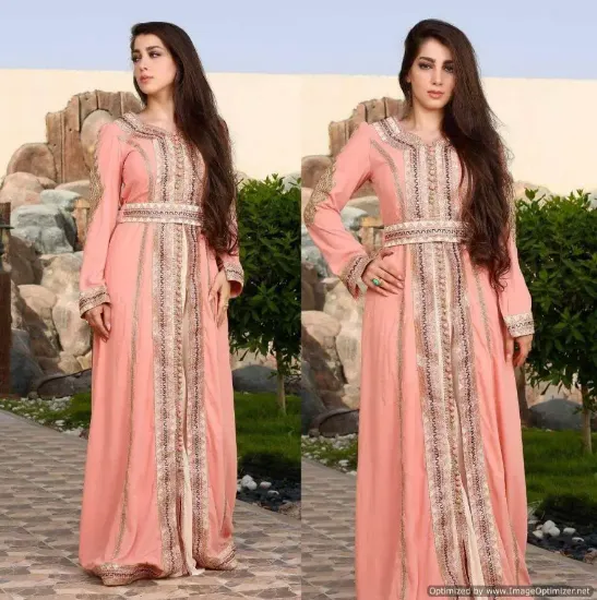 Picture of dubai modern jalabiya bridal maghribi kaftan lo,f850 ,f