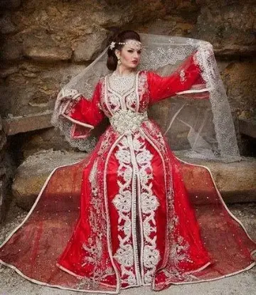 Picture of dubai moroccan abaya jalabiya kaftan wedding gown fancy