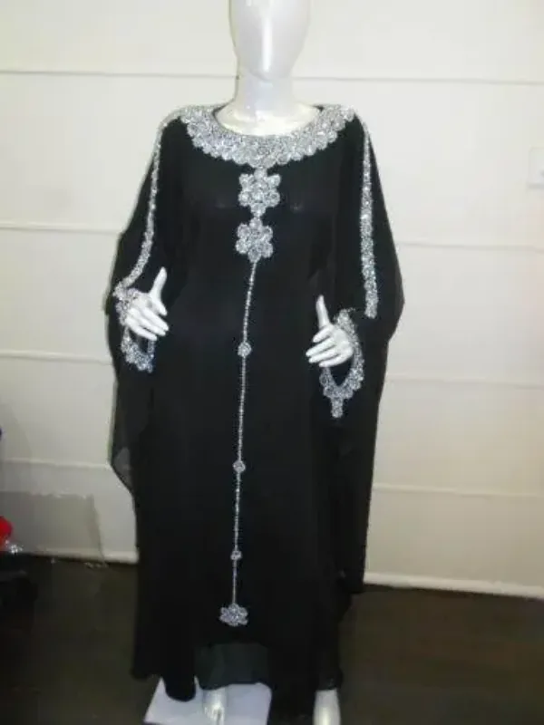 Picture of Radhe Designer Multicolor Georgette Kaftan Dress for Women - F578