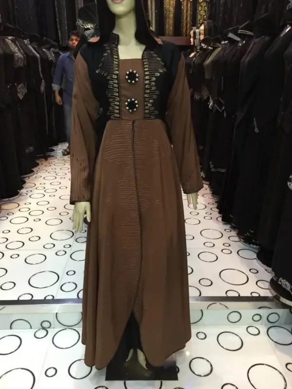Picture of Radhe Designer Black Georgette Kaftan Dress for Women - F1185