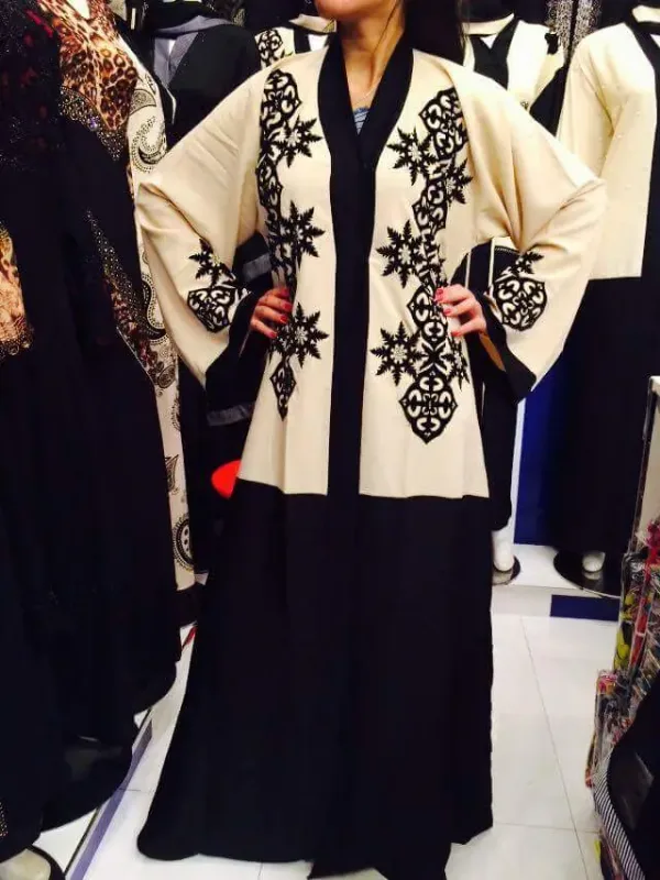 Picture of Radhe Designer White Georgette Kaftan Dress for Women - F1273