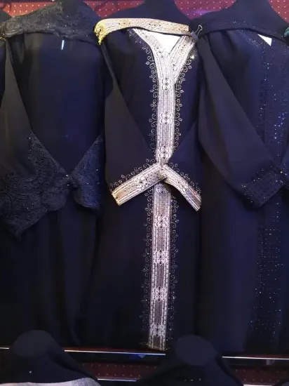 Picture of dubai takshita kaftan georgette hand embroidery jilbab 