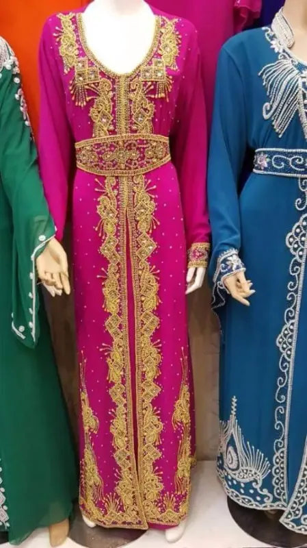 Picture of Radhe Designer Multicolor Georgette Kaftan Dress for Women - F1278