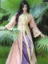 Picture of White Georgette Kaftan Dress for Women - Look 13803
