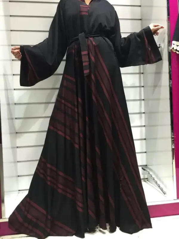 Picture of Radhe Designer Black Georgette Kaftan Dress for Women - F1281