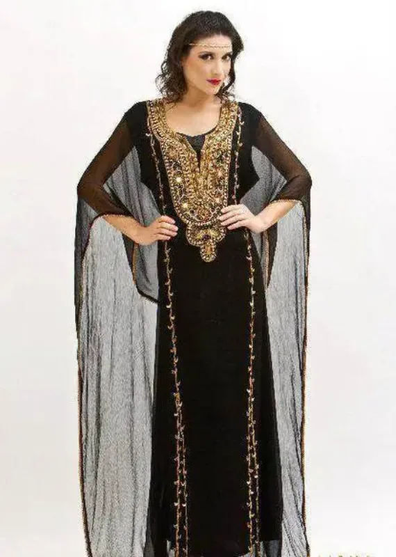 Picture of Radhe Designer Multicolor Georgette Kaftan Dress for Women - F800