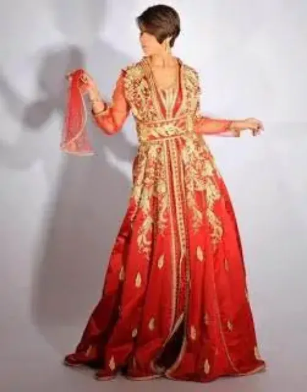 Picture of Radhe Designer Multicolor Georgette Kaftan Dress for Women - F539