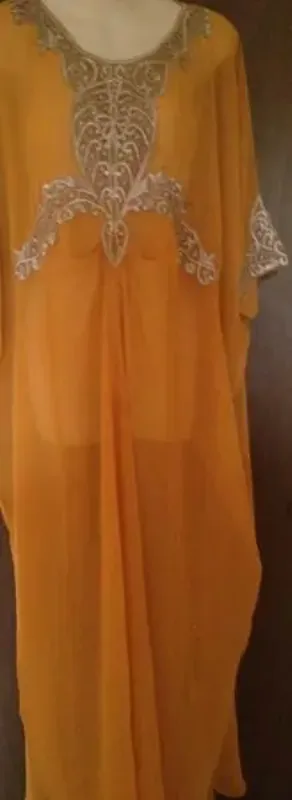 Picture of Radhe Designer Multicolor Georgette Kaftan Dress for Women - F550