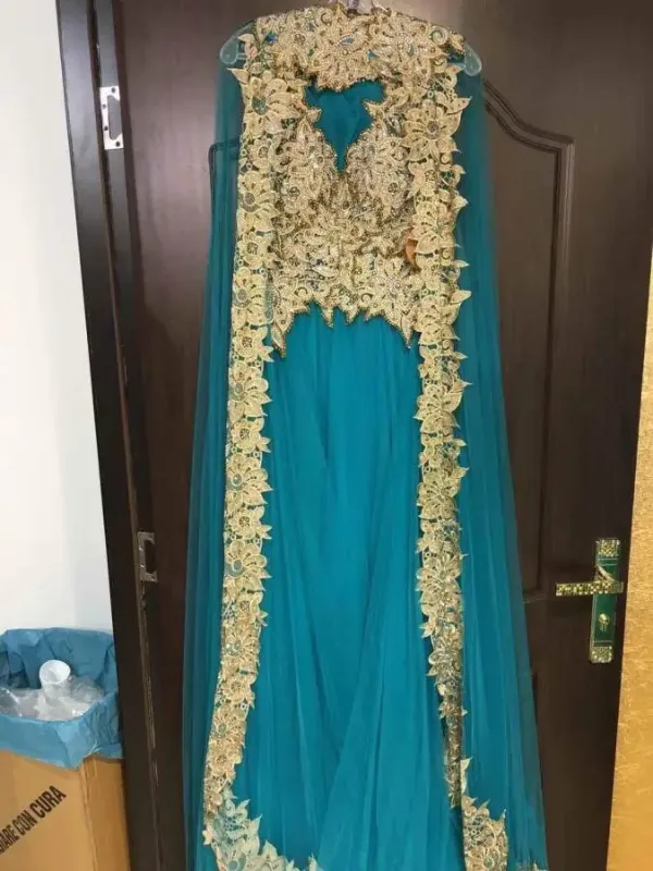Picture of Radhe Designer Multicolor Georgette Kaftan Dress for Women - F1101