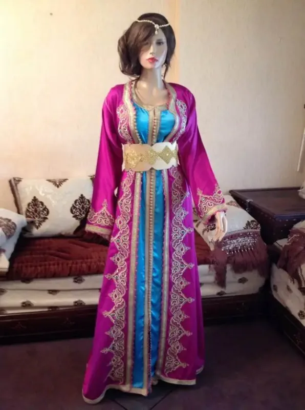 Picture of Radhe Designer Multicolor Georgette Kaftan Dress for Women - F368