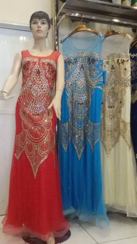 Picture of Radhe Designer Multicolor Georgette Kaftan Dress for Women - F1053