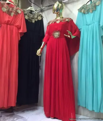 Picture of exclusive designer wear thobe for saudi arabian women's