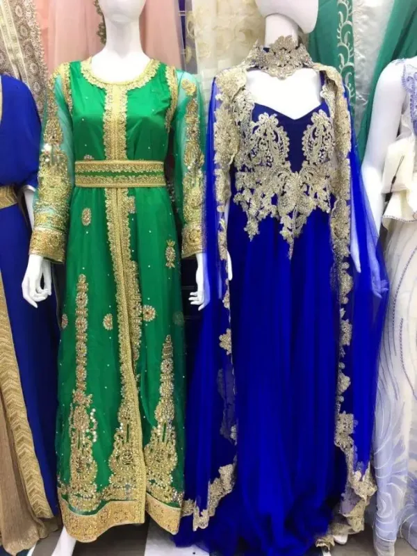 Picture of Radhe Designer Multicolor Georgette Kaftan Dress for Women - F1109