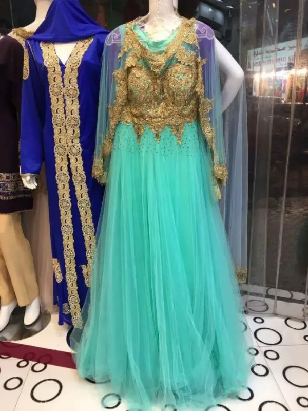 Picture of Radhe Designer Blue Georgette Kaftan Dress for Women - F1059