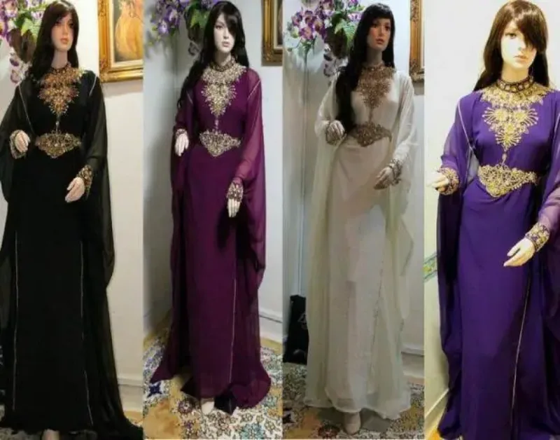 Picture of Radhe Designer Multicolor Georgette Kaftan Dress for Women - F541