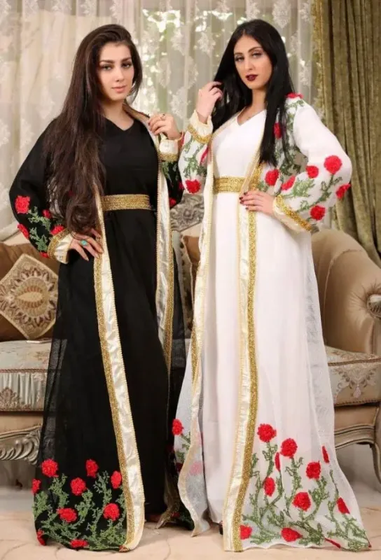 Picture of Radhe Designer Pink Cotton Kaftan Dress for Women - F810