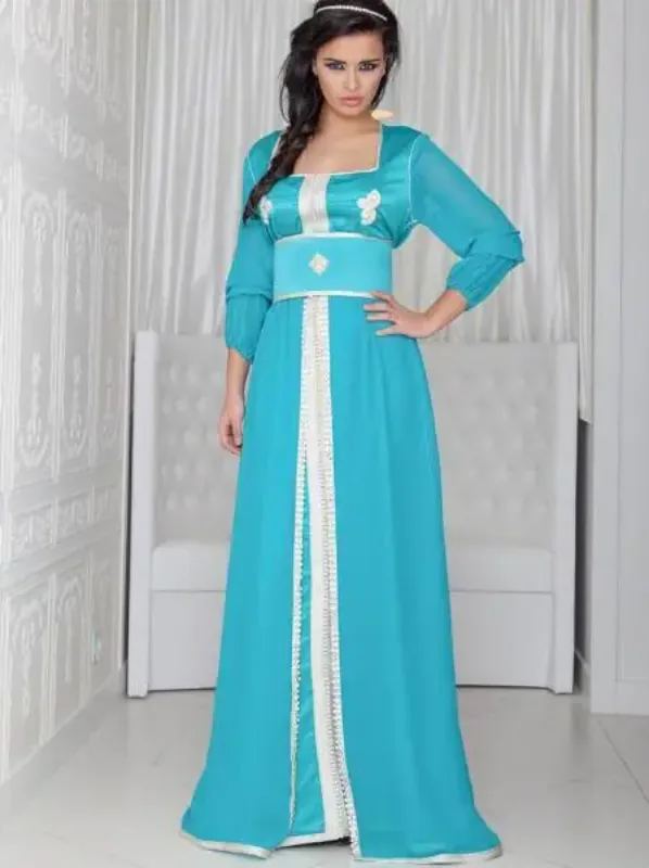 Picture of Radhe Designer Purple Georgette Kaftan Dress for Women - F762