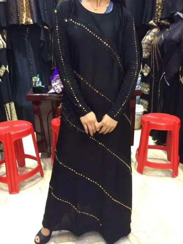 Picture of Radhe Designer Multicolor Georgette Kaftan Dress for Women - F1257