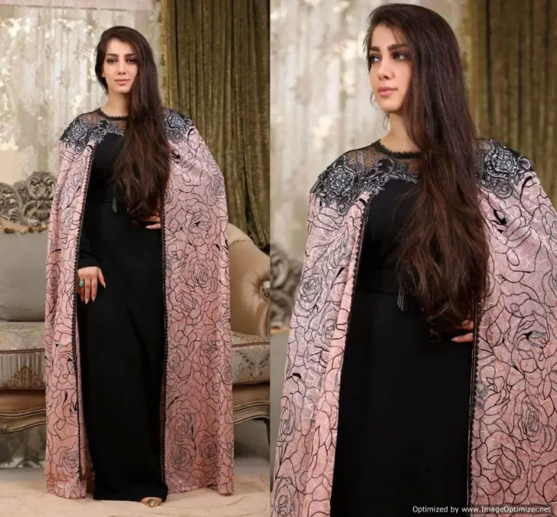 Picture of Radhe Designer Purple Georgette Kaftan Dress for Women - F813