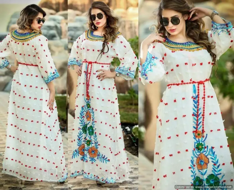 Picture of Radhe Designer Black Georgette Kaftan Dress for Women - F998