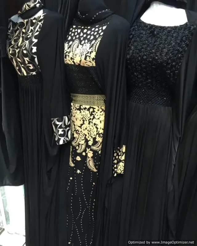 Picture of Radhe Designer Gold Georgette Kaftan Dress for Women - F1206