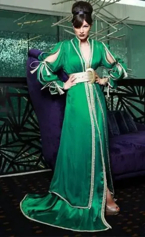 Picture of Radhe Designer Multicolor Georgette Kaftan Dress for Women - F629