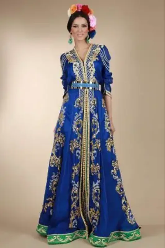 Picture of Radhe Designer Multicolor Georgette Kaftan Dress for Women - F688