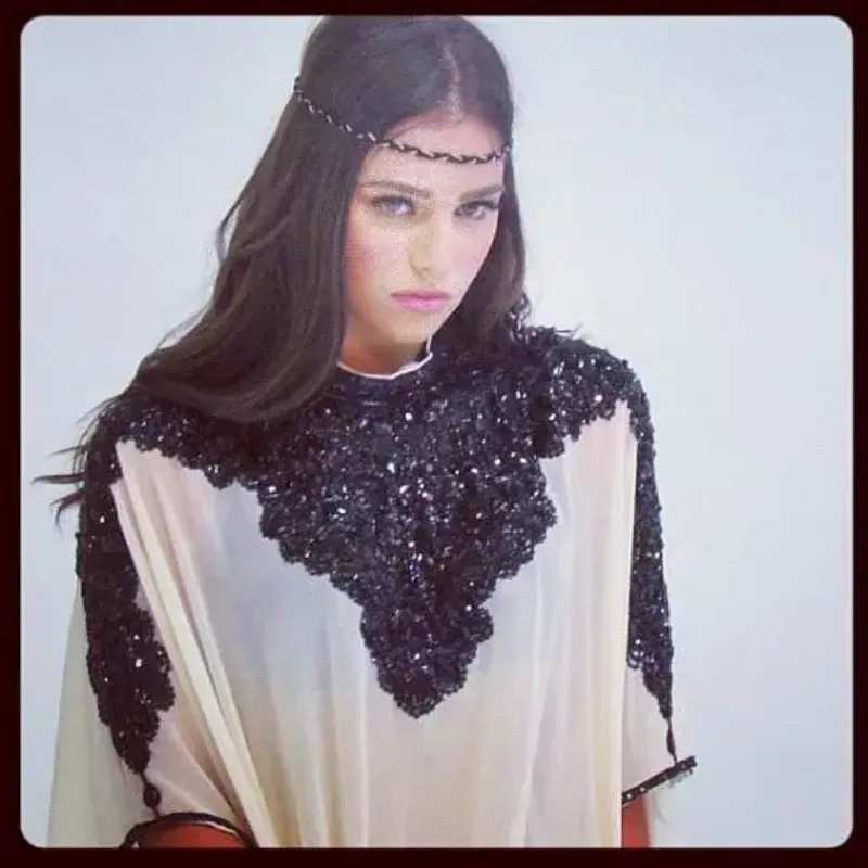 Picture of Radhe Designer Multicolor Georgette Kaftan Dress for Women - F511