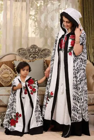 Picture of high fashion bridal maghribi arabian caftan dress ,abay