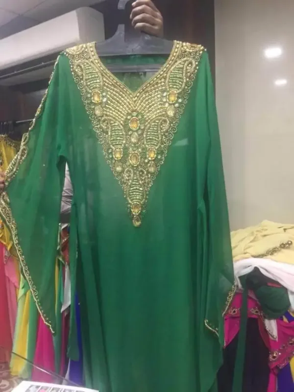Picture of Radhe Designer Multicolor Georgette Kaftan Dress for Women - F1211