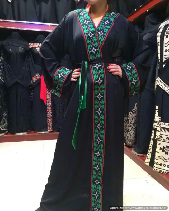 Picture of Radhe Designer Black Georgette Kaftan Dress for Women - F1230