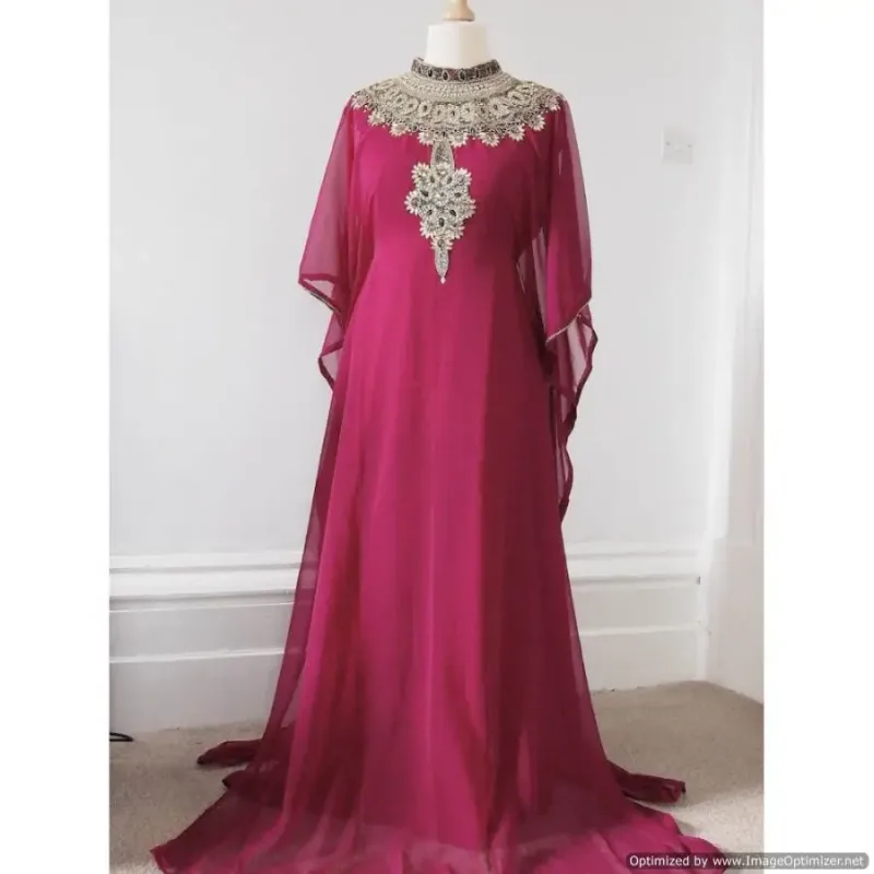 Picture of Radhe Designer Multicolor Georgette Kaftan Dress for Women - F112