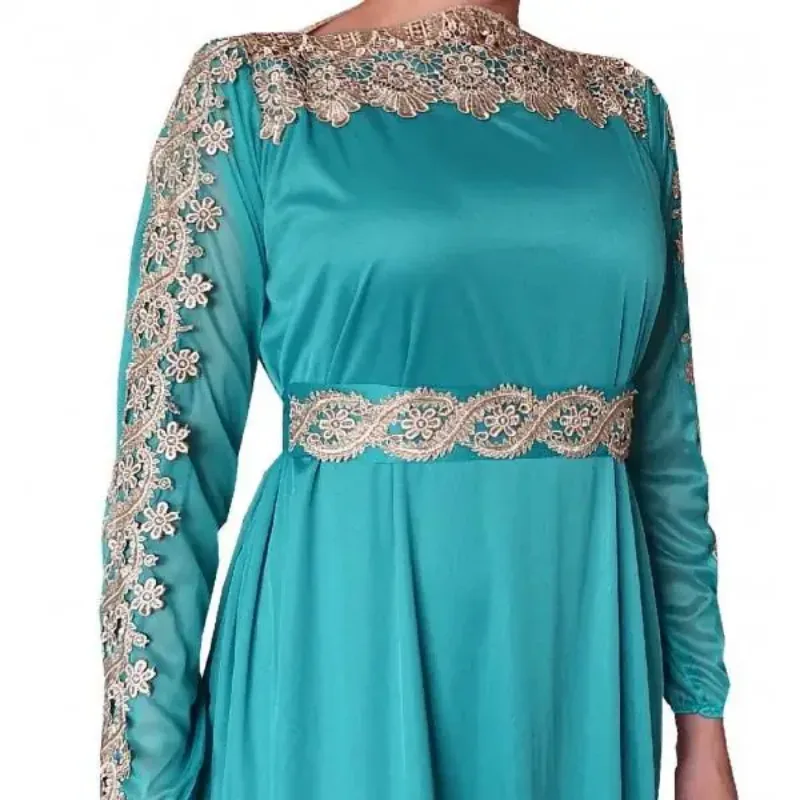 Picture of Radhe Designer Multicolor Georgette Kaftan Dress for Women - F183