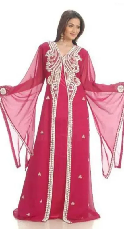 Picture of Radhe Designer Multicolor Georgette Kaftan Dress for Women - F247