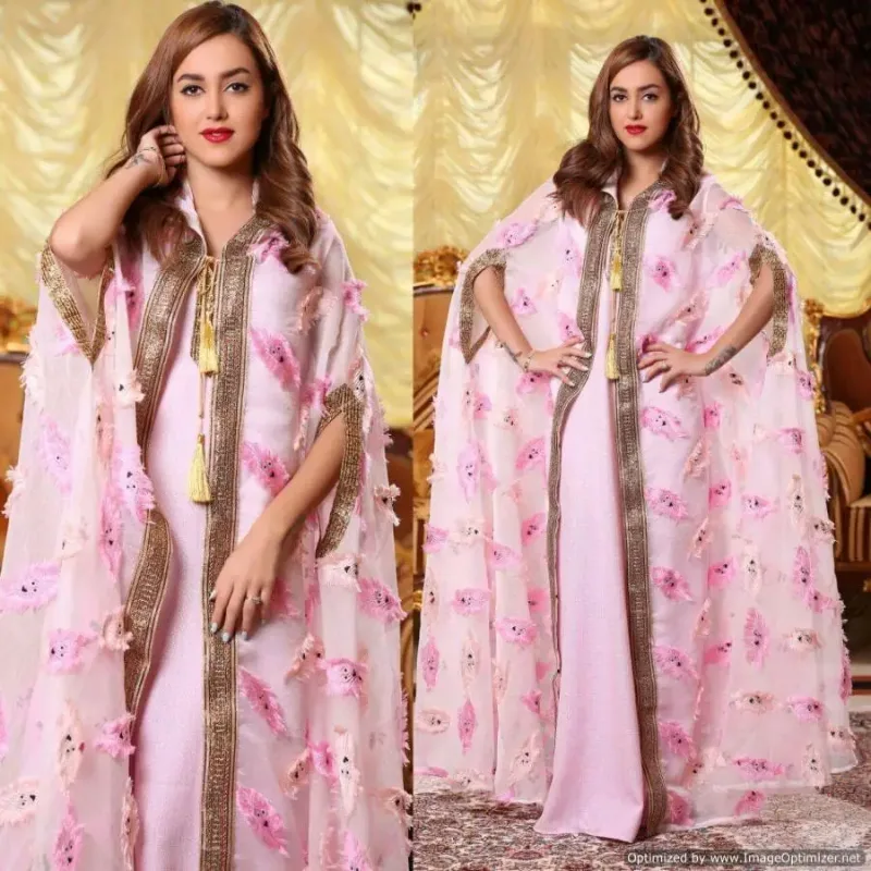 Picture of Radhe Designer Multicolor Georgette Kaftan Dress for Women - F1004