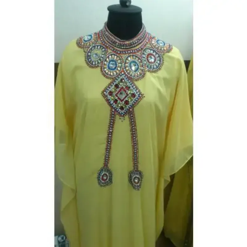Picture of Radhe Designer Black Georgette Kaftan Dress for Women - F724