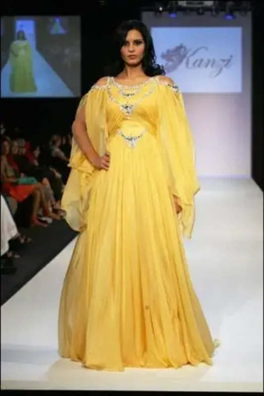 Picture of Radhe Designer Multicolor Georgette Kaftan Dress for Women - F261