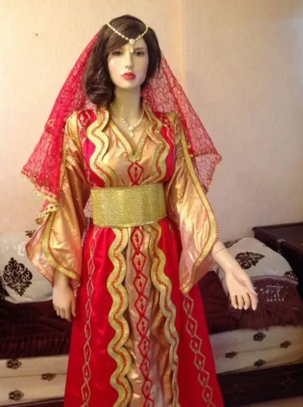 Picture of Radhe Designer Pink Cotton Kaftan Dress for Women - F378