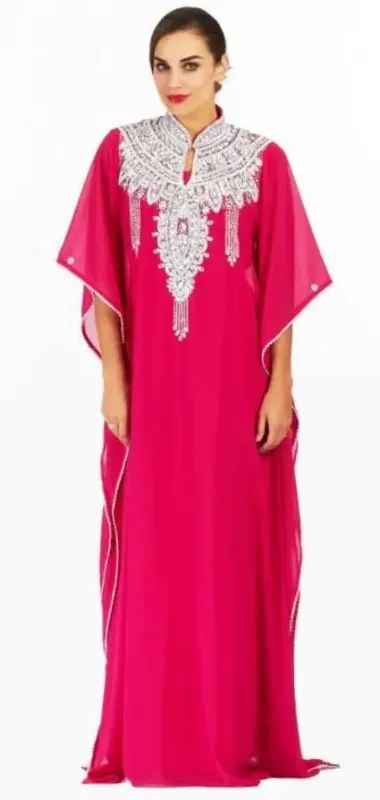 Picture of Radhe Designer Multicolor Georgette Kaftan Dress for Women - F698