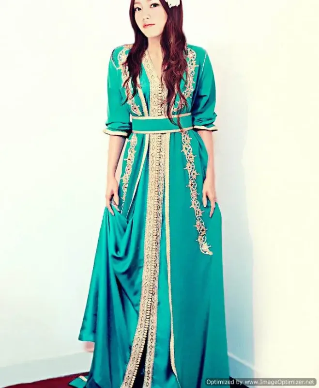 Picture of Radhe Designer Multicolor Georgette Kaftan Dress for Women - F733