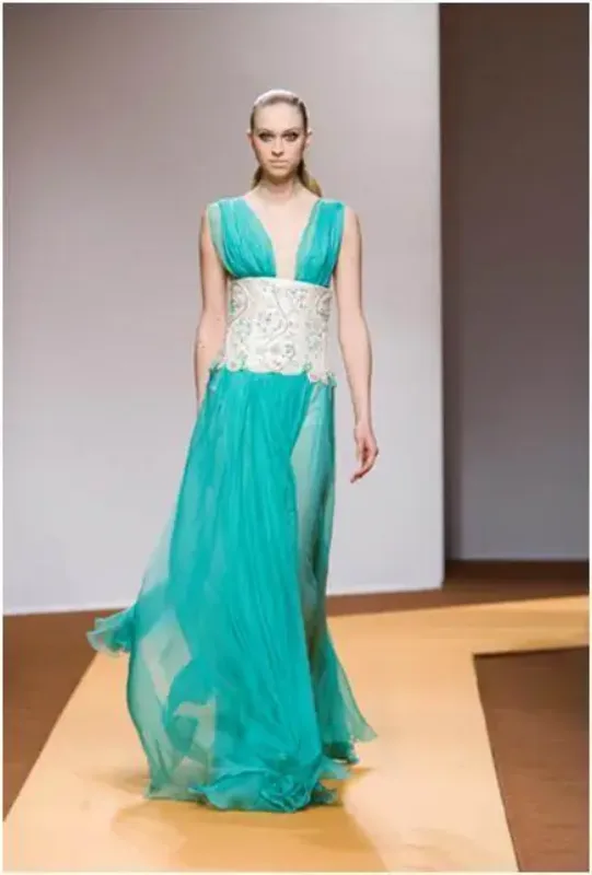 Picture of Radhe Designer Multicolor Georgette Kaftan Dress for Women - F734