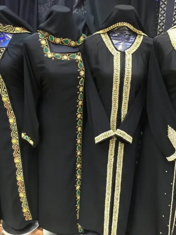Picture of Radhe Designer White Georgette Kaftan Dress for Women - F1335