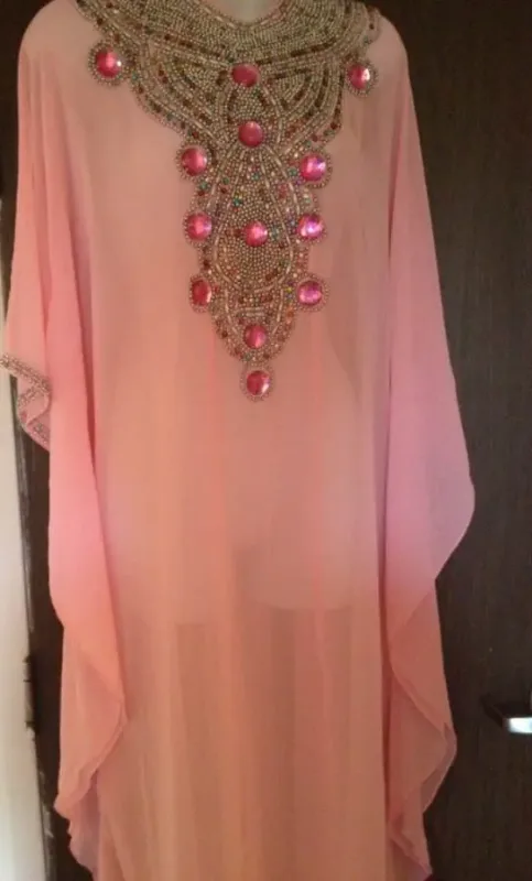 Picture of Radhe Designer Multicolor Georgette Kaftan Dress for Women - F554