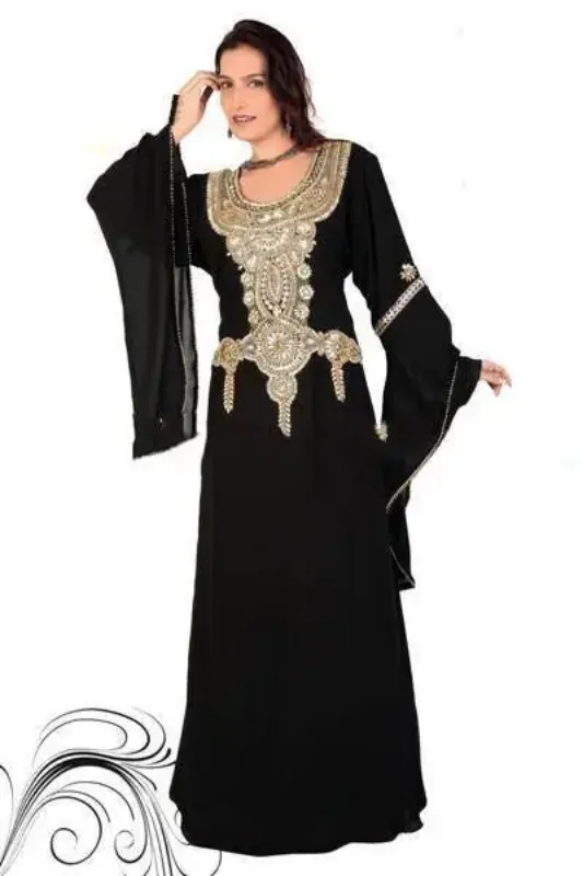 Picture of Radhe Designer Multicolor Georgette Kaftan Dress for Women - F80