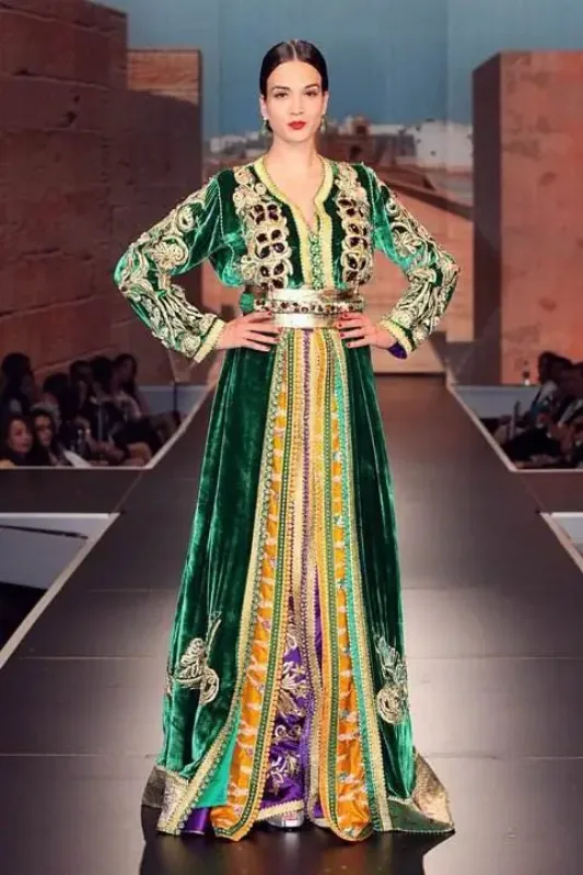 Picture of Radhe Designer Multicolor Georgette Kaftan Dress for Women - F86