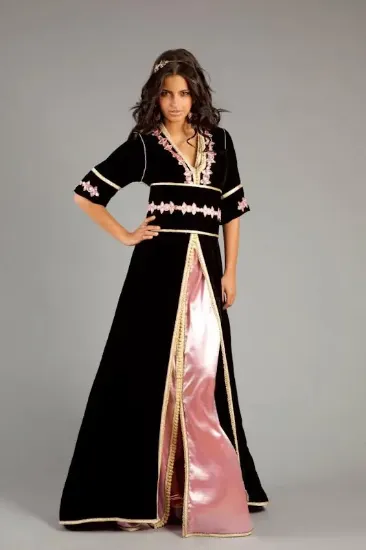 Picture of modern dubai moroccan georgette three forth sle,f653 ,f